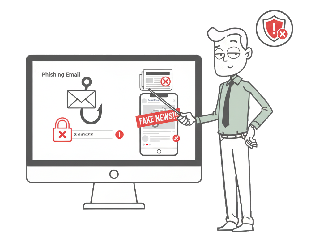 Course image for Phishing, fake news